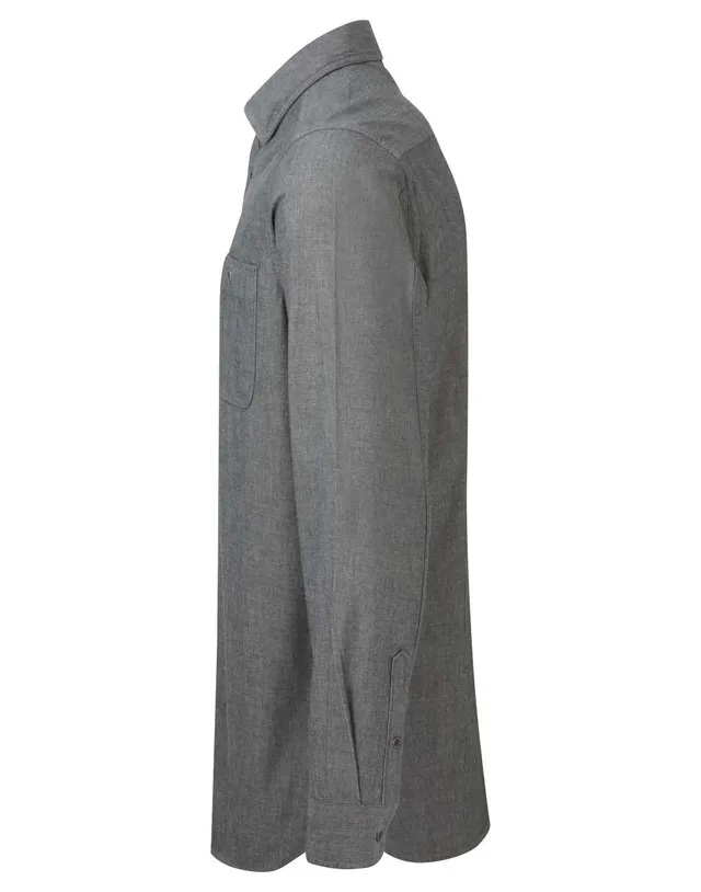 Premier férfi organikus pamut Chambray Fairtrade ing (PR247), modellen