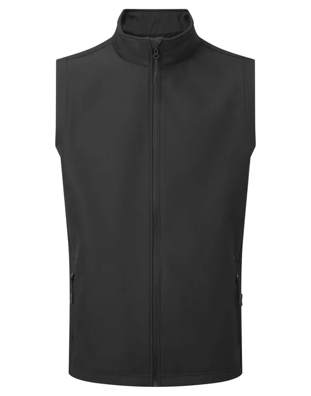 Premier férfi Windchecker® emblémázható & újrahasznosított softshell mellény (PR814)