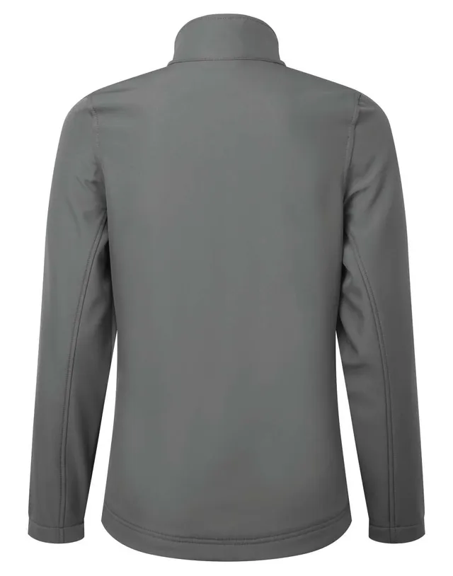 Premier női Windchecker® emblémázható & újrahasznosított softshell dzseki (PR812), Sötétszürke színben