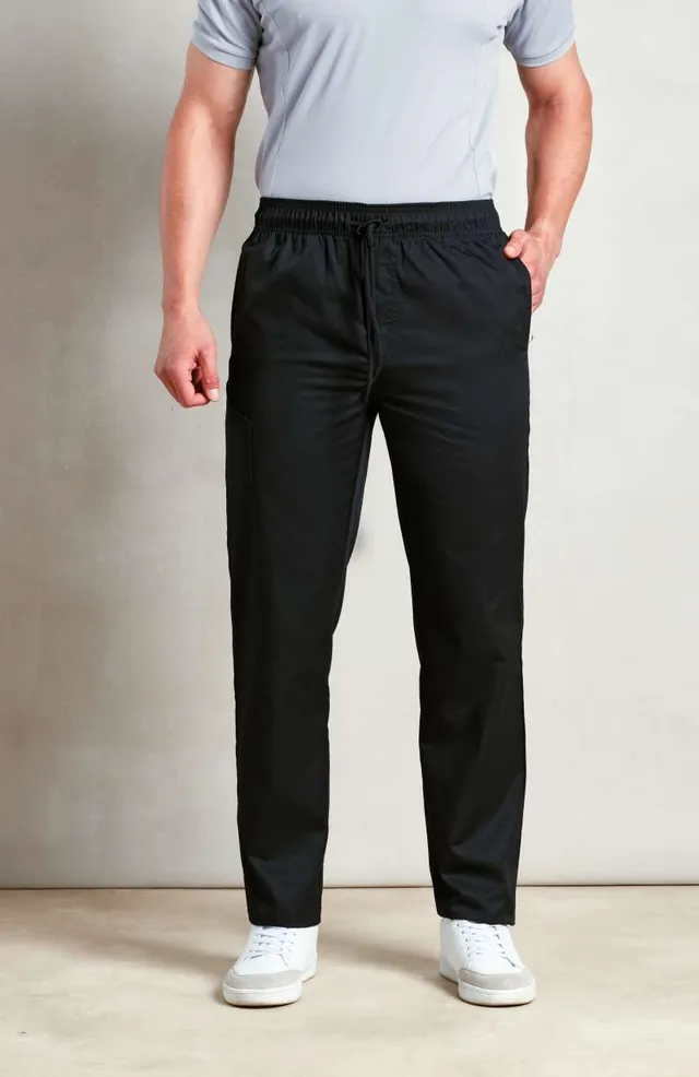 Premier Slim Fit szakácsnadrág (PR554), modellen