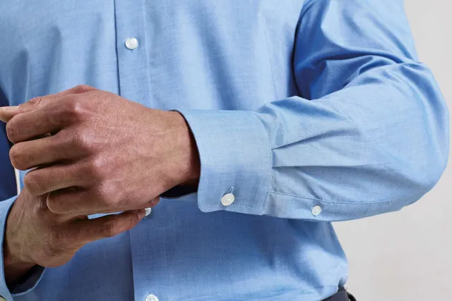 Premier 'supreme’ hosszú ujjú oxford férfi ing (PR284), modellen