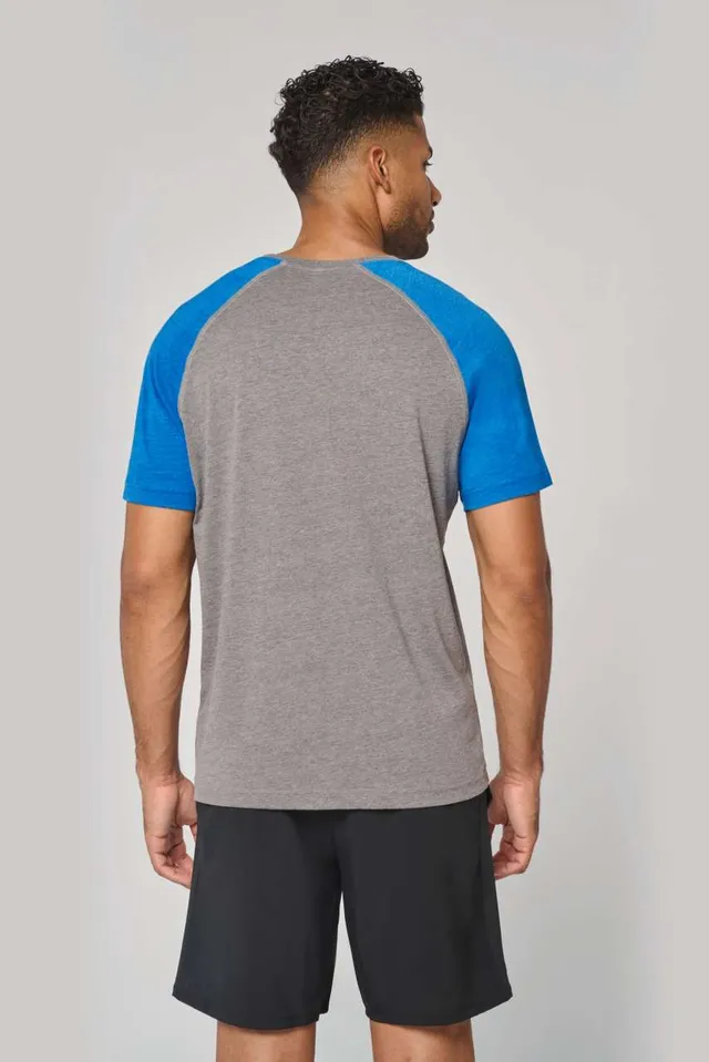 Proact felnőtt Triblend két színű rövidujjú sport póló (PA4010), modellen