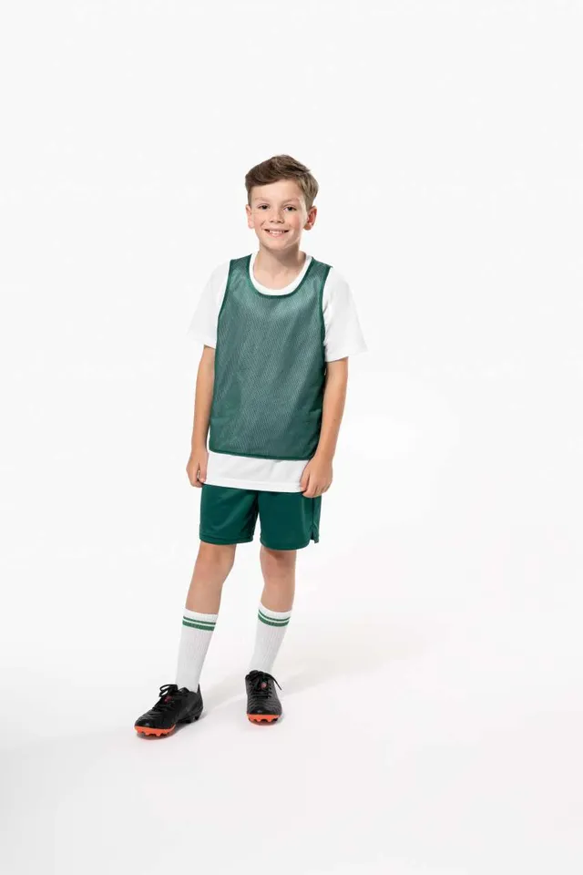 Proact gyerek Multi-sport kifordítható megkülönböztető mellény (PA048), modellen