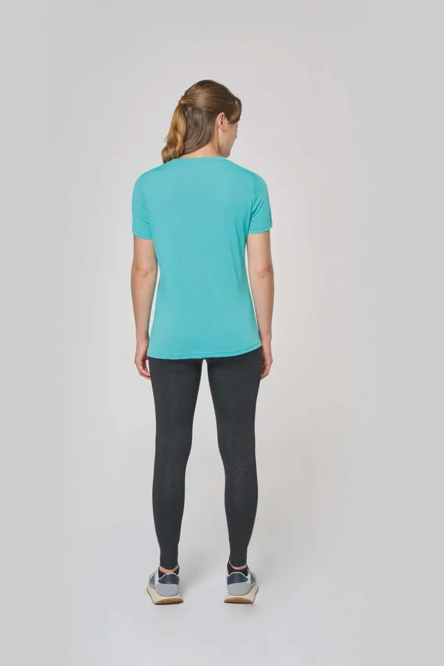 Proact női Triblend környakas sport póló (PA4021), modellen