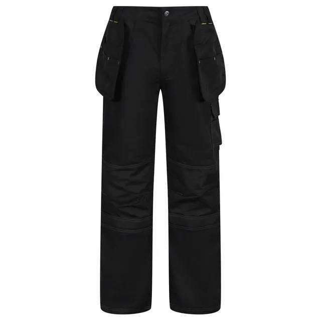 Regatta Hardwear zsebes férfi nadrág (regular) (TRJ335R), Fekete színben