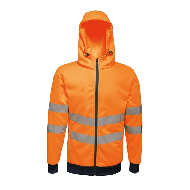 Regatta HI-Vis Pro végig cipzáras kapucnis férfi dzseki (TRA471)