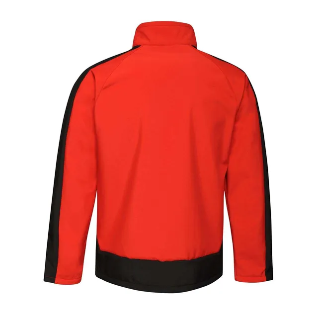 Regatta kontrasztos nyomtatható 3 rétegű férfi softshell (TRA618), Klasszikus piros/Fekete színben