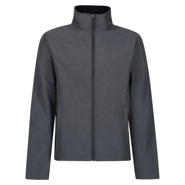Regatta Limestone melírozott nyomtatható férfi softshell dzseki (TRA698), modellen