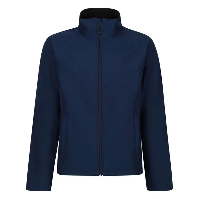 Regatta Limestone melírozott nyomtatható férfi softshell dzseki (TRA698), Sötétkék/Fekete színben