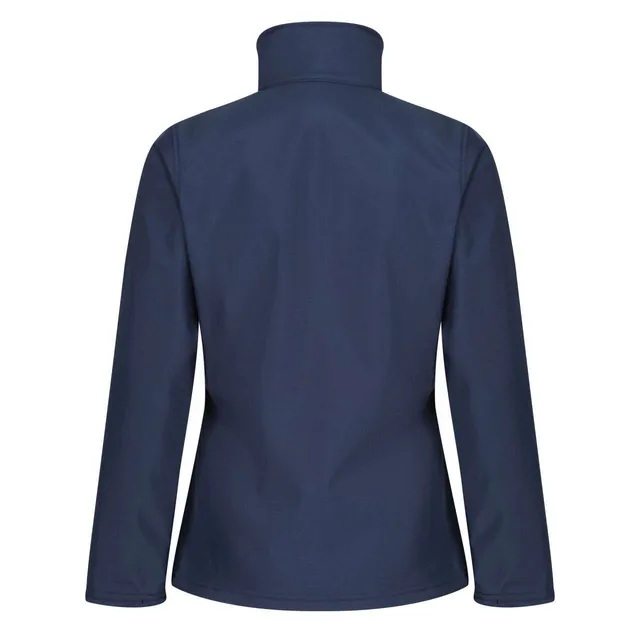 Regatta Octagon II nyomtatható háromrétegű membránnal ellátott női softshell (TRA689), Sötétkék/Fókaszürke színben