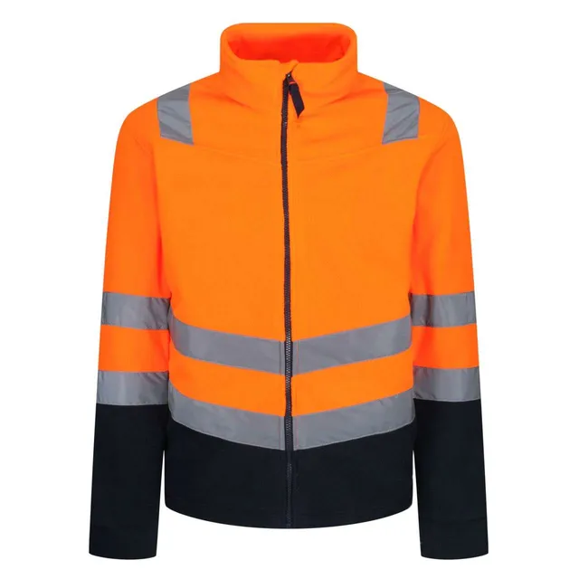 Regatta Pro HI Vis 250 Fleece férfi (TRF655), Narancssárga/Sötétkék színben