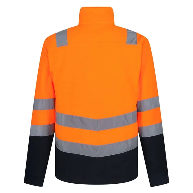 Regatta Pro HI Vis 250 Fleece férfi (TRF655), Narancssárga/Sötétkék színben