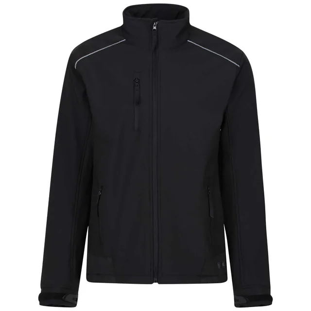 Regatta Sandstorm Ripstop férfi softshell (TRA651), Fekete színben