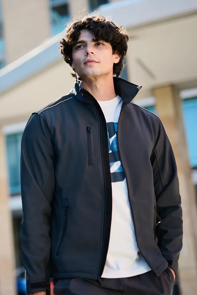Regatta Sandstorm ripstop férfi softshell (TRA651), modellen