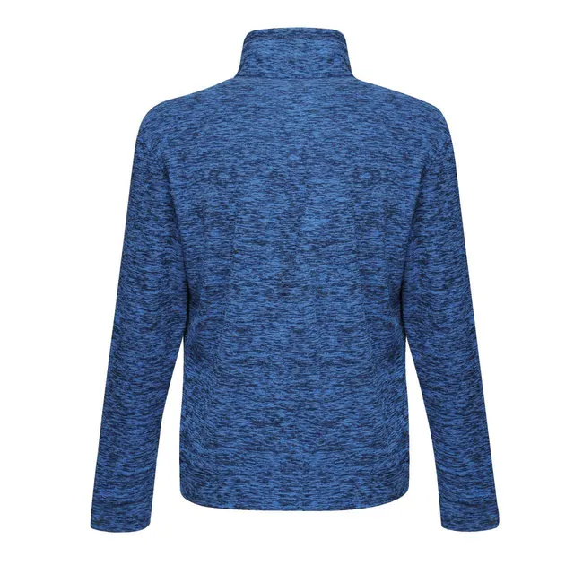 Regatta Thornly Men - Full Zip Marl Fleece férfi polár felső (TRF603), Melírozott sötétkék színben