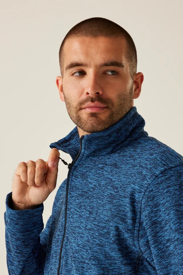 Regatta Thornly Men - Full Zip Marl fleece férfi polár felső (TRF603), modellen