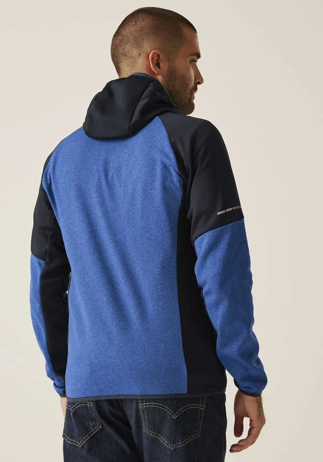 Regatta X-Pro férfi Coldspring II Hybrid Performance stretch Hooded fleece Jacket (TRF620), modellen