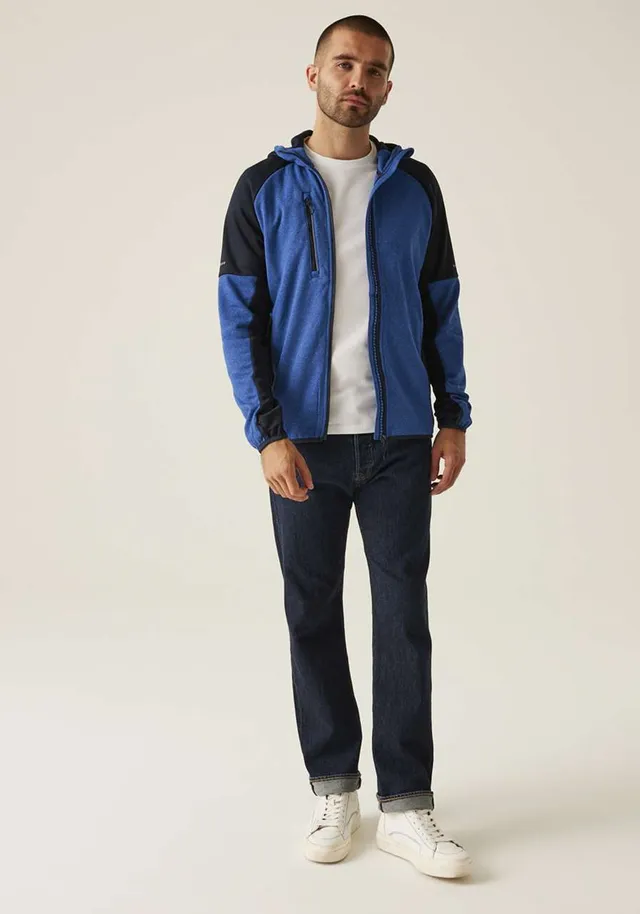 Regatta X-Pro férfi Coldspring II Hybrid Performance stretch Hooded fleece Jacket (TRF620), modellen