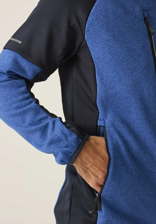 Regatta X-Pro férfi Coldspring II Hybrid Performance stretch Hooded fleece Jacket (TRF620), modellen