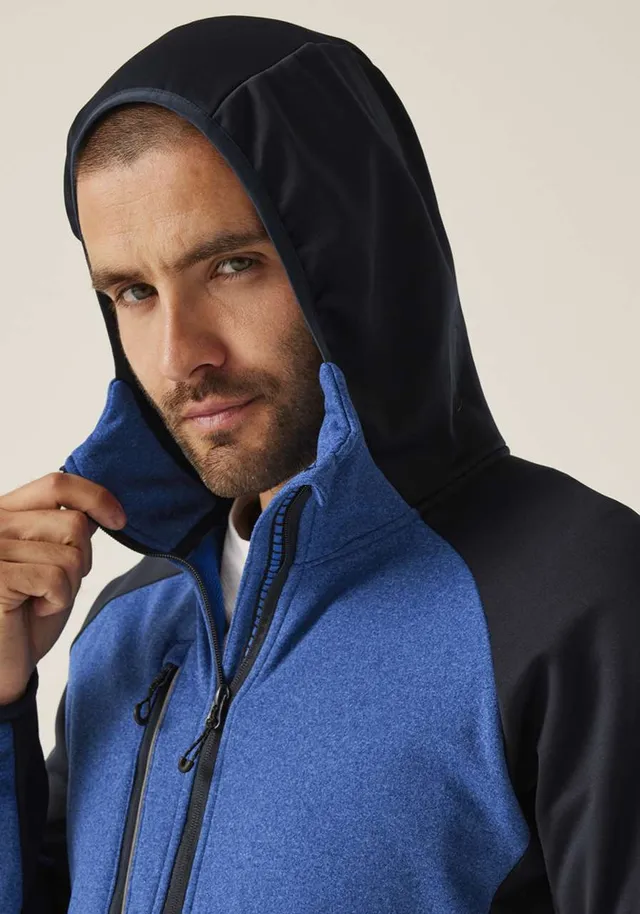 Regatta X-Pro férfi Coldspring II Hybrid Performance stretch Hooded fleece Jacket (TRF620), modellen