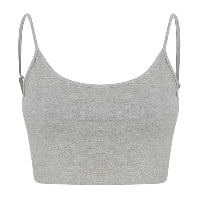 SF fenntartható forrásból származó pántos női crop Top póló (SK230)