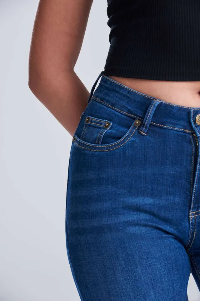 So Denim Katy Egyenes szárú női farmernadrág (SD011), modellen