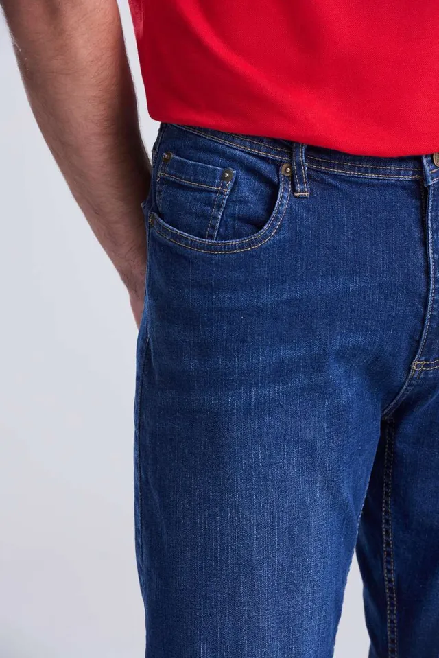 So Denim Leo Egyenes szárú férfi farmernadrág (SD001), modellen
