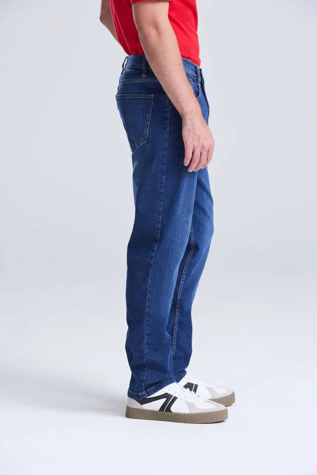 So Denim Leo Egyenes szárú férfi farmernadrág (SD001), modellen