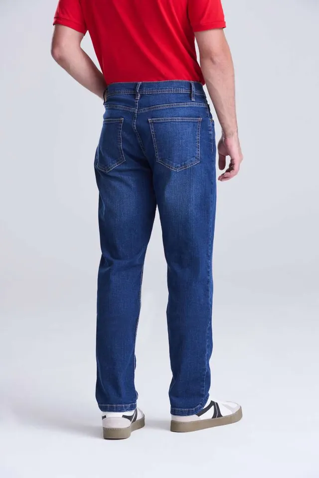 So Denim Leo Egyenes szárú férfi farmernadrág (SD001), modellen