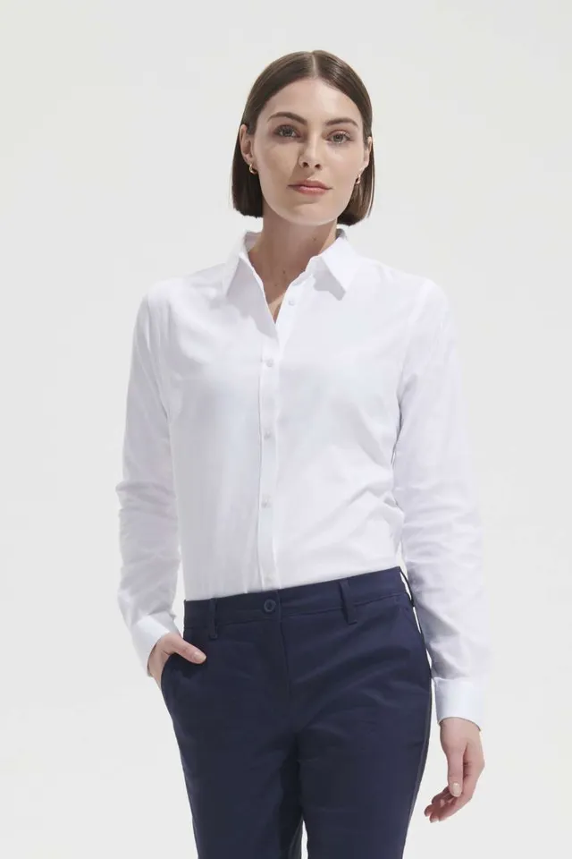 SOL'S Brody - női halszálkás ing (02103), modellen