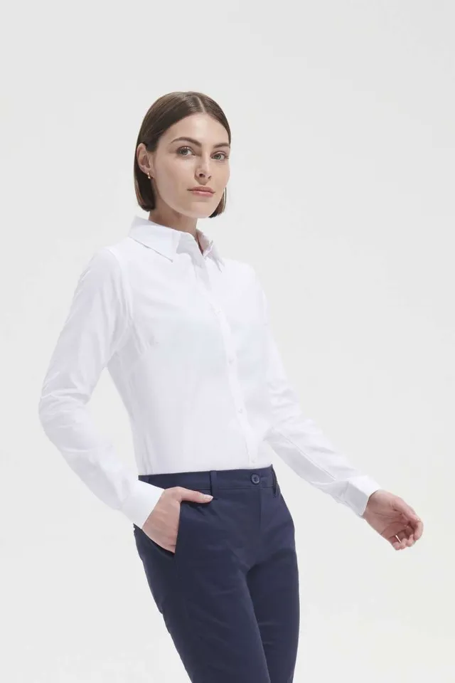 SOL'S Brody - női halszálkás ing (02103), modellen