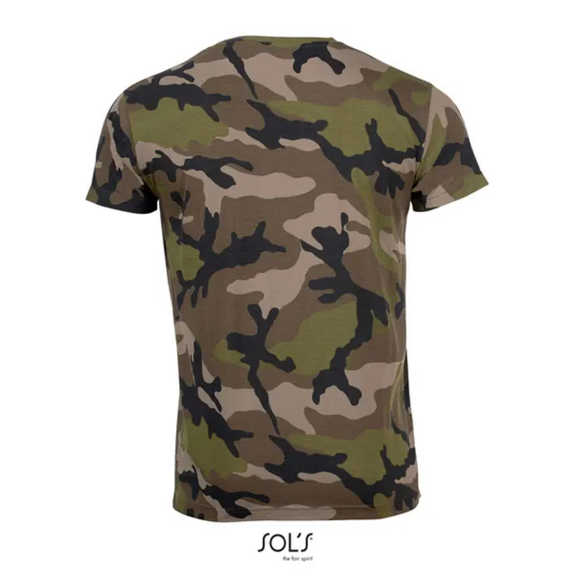 SOL'S Camo - környakas férfi póló (01188), Terepmintás színben