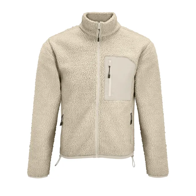 SOL'S Fury - uniszex Sherpa kabát (04042), Shear Beige/Bézs színben