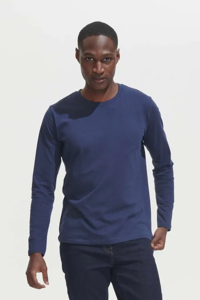SOL'S Imperial Lsl Men - hosszú ujjú férfi póló (02074), modellen