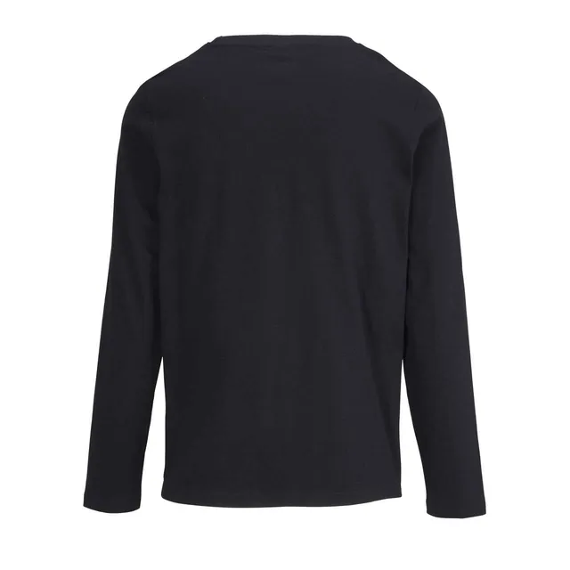 SOL'S Monarch női - hosszú ujjú póló kerek nyakkal (04443), Mélyfekete színben