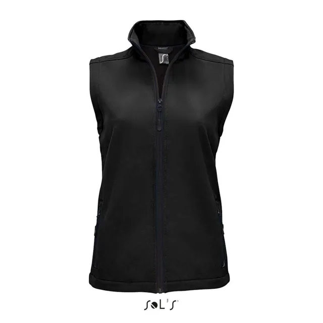 SOL'S Race - softshell női mellény (02888), Fekete színben