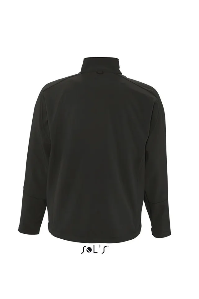 SOL'S Relax - férfi softshell cipzáras dzseki (46600), Fekete színben