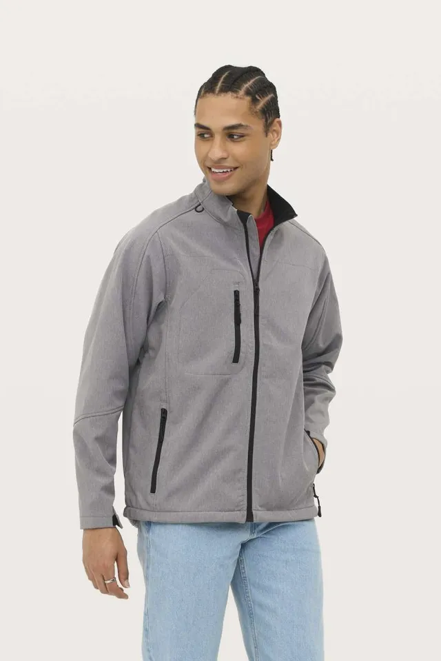 SOL'S Relax - férfi softshell cipzáras dzseki (46600), modellen