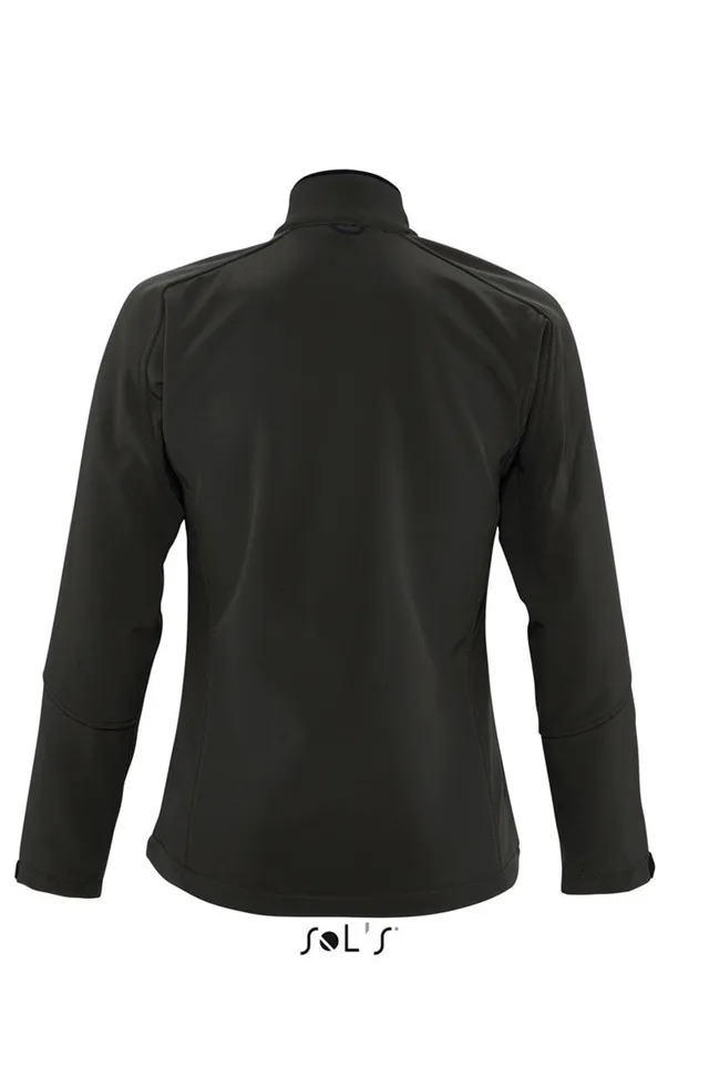 SOL'S Roxy - női softshell cipzáras dzseki (46800), Fekete színben