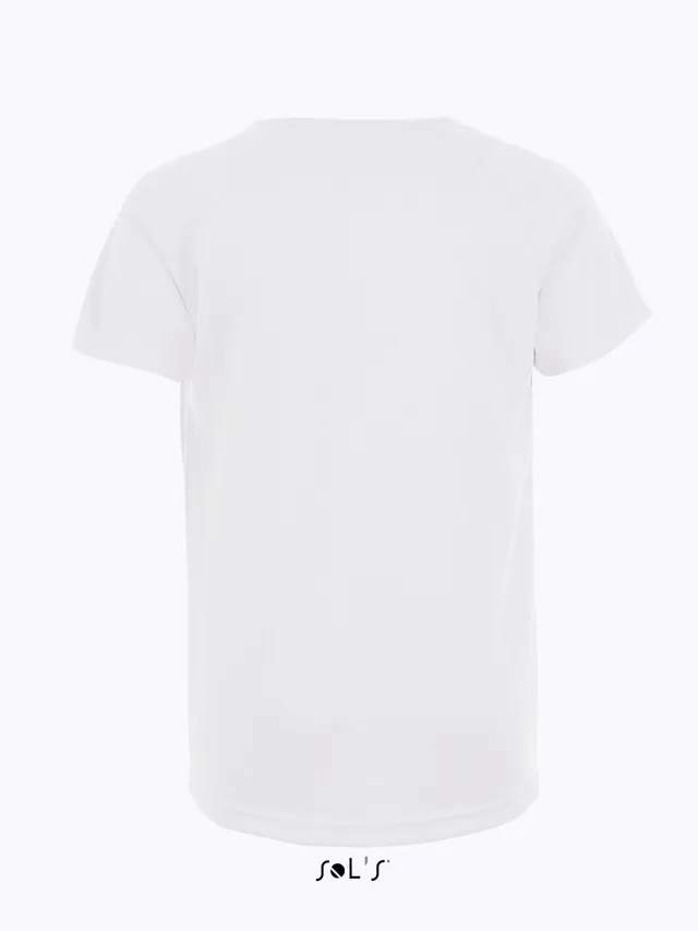 SOL'S Sporty - gyermek Raglan ujjú póló (01166), Fehér színben