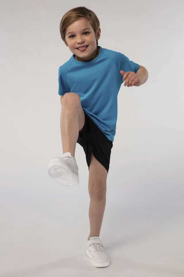 SOL'S Sporty - gyermek raglan ujjú póló (01166), modellen
