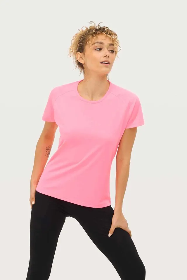 SOL'S Sporty - női raglan ujjú póló (01159), modellen