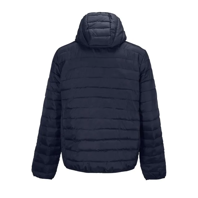 SOL'S Stream Hooded - Lightweight kapucnis bélelt férfi kabát (04444), Francia sötétkék színben