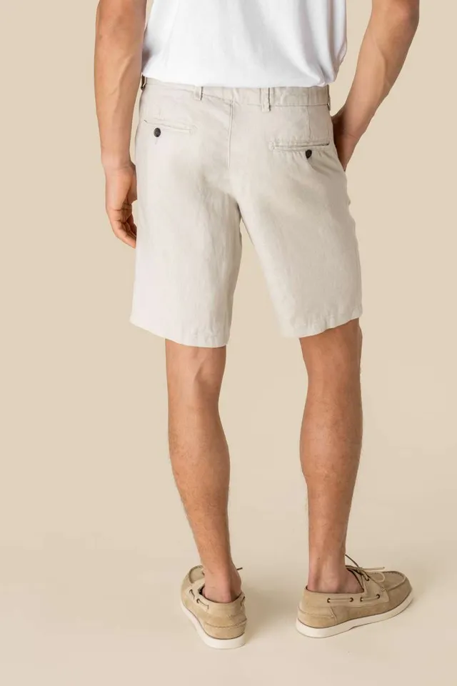 Spasso férfi len bermuda nadrág (SP711), modellen